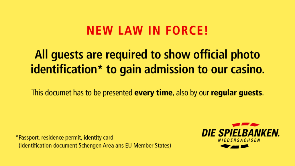 Access only possible with official photo ID
